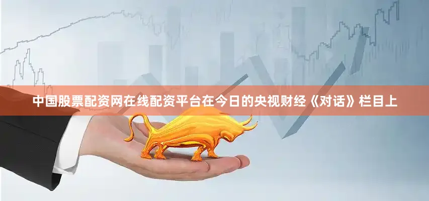 中国股票配资网在线配资平台在今日的央视财经《对话》栏目上